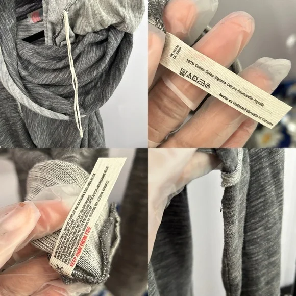 Free People Beach Heather Gray Cowl Neck Lagenlook Sweater Size Large - “Titus” - Picture 14 of 14